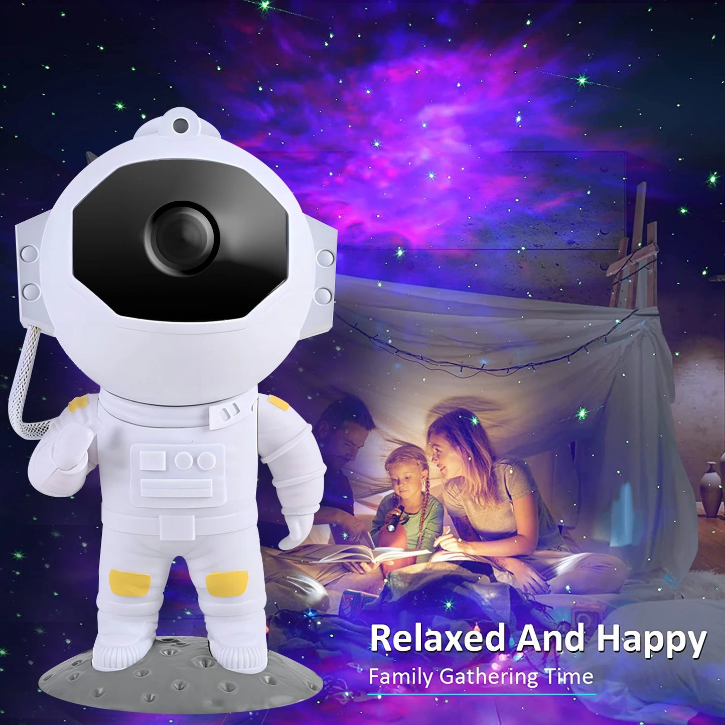 Astronaut Galaxy Star Projector Night Light