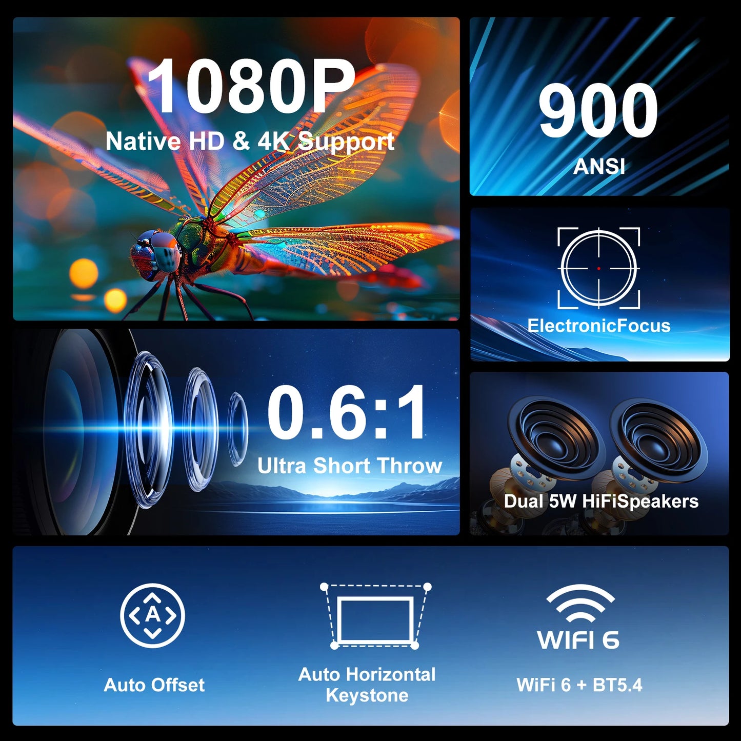 HY450 Ultra Short Throw Smart Projector