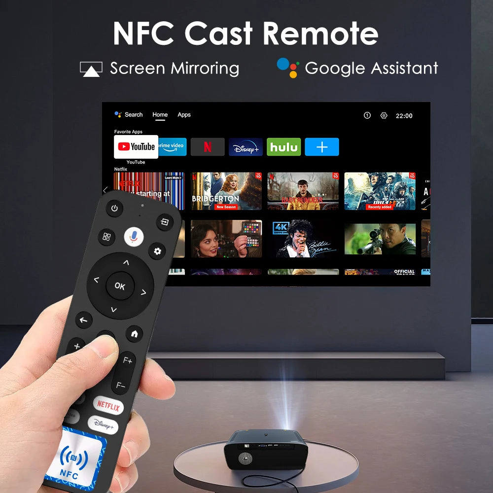 NitProjector 4K UHD Android 14 Portable Home Cinema