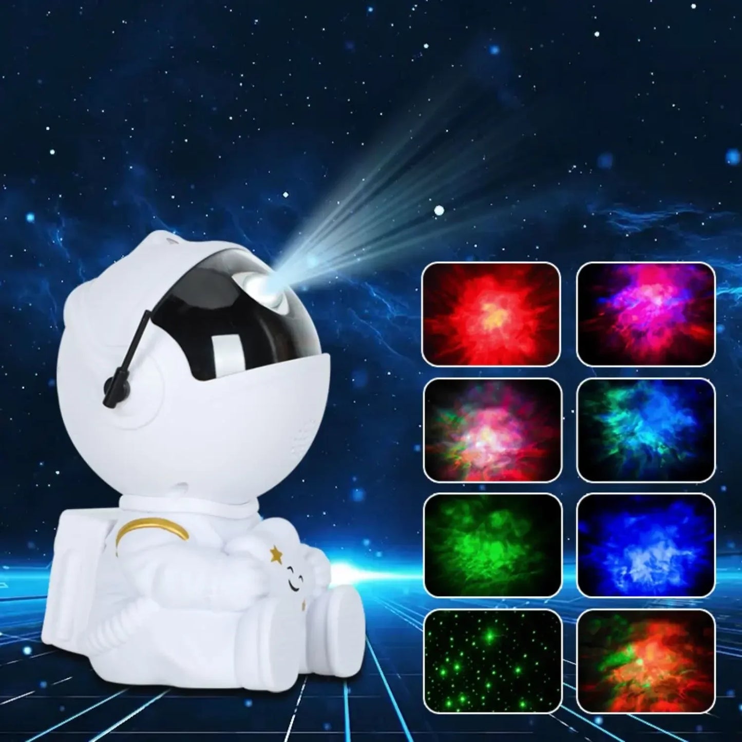 Astronaut Star Projector Galaxy Night Light