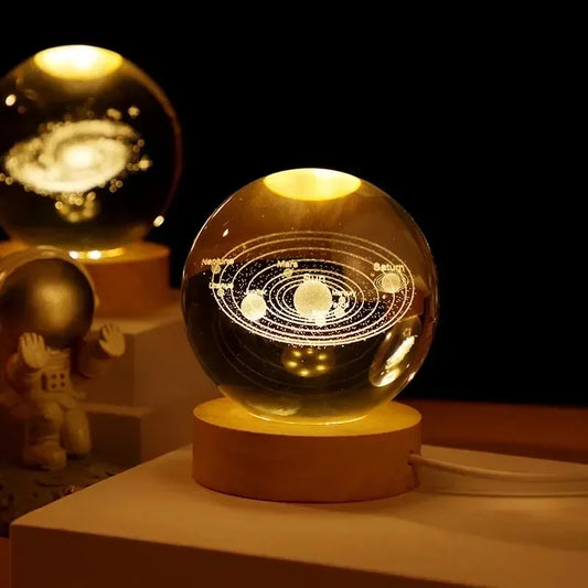 Galaxy Crystal Ball USB LED Night Light