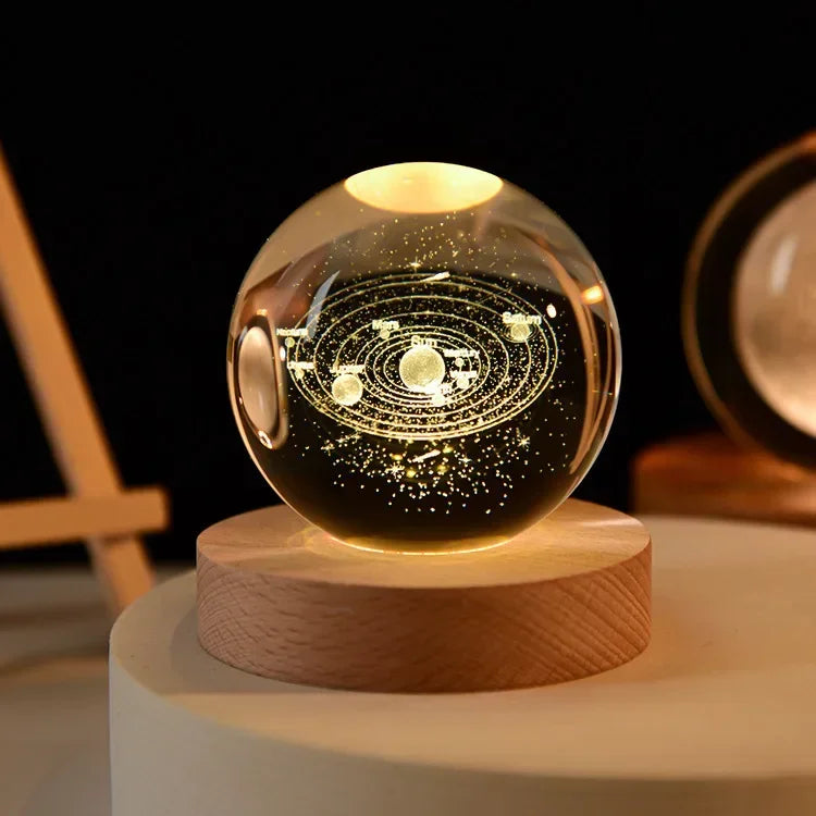 Galaxy Crystal Ball USB LED Night Light