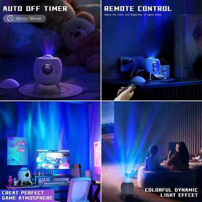 Astronaut Galaxy Space Lander Projector with Remote & Timer