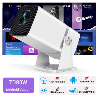 Proyector Android 4K Full HD TD80W