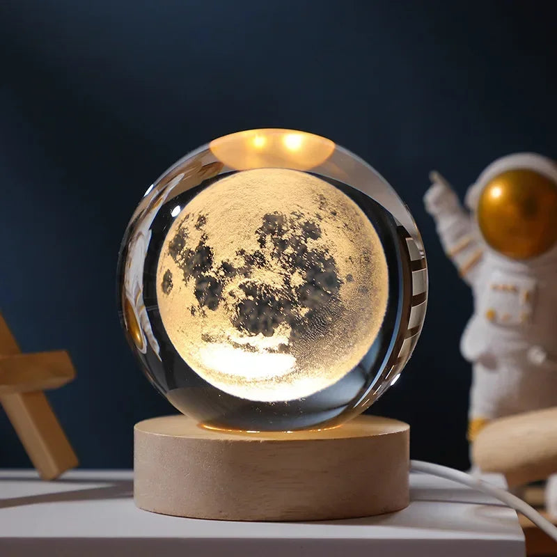 Galaxy Crystal Ball USB LED Night Light