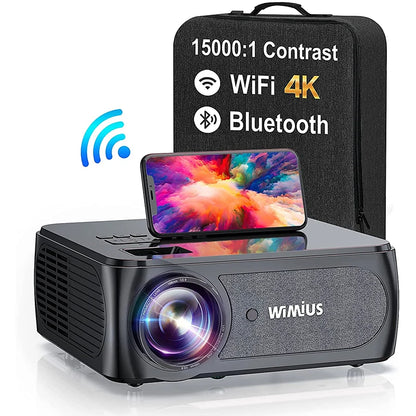 WIMIUS K8 1080P Full HD Projector – 4K, 5G WiFi & Bluetooth