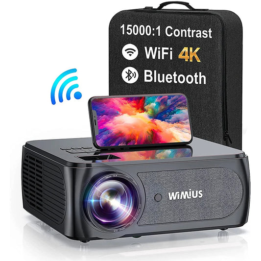 WIMIUS K8 1080P Full HD Projector – 4K, 5G WiFi & Bluetooth