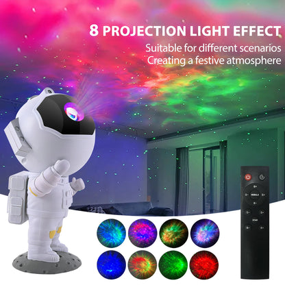 Astronaut Galaxy Star Projector Night Light