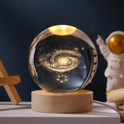 Galaxy Crystal Ball USB LED Night Light