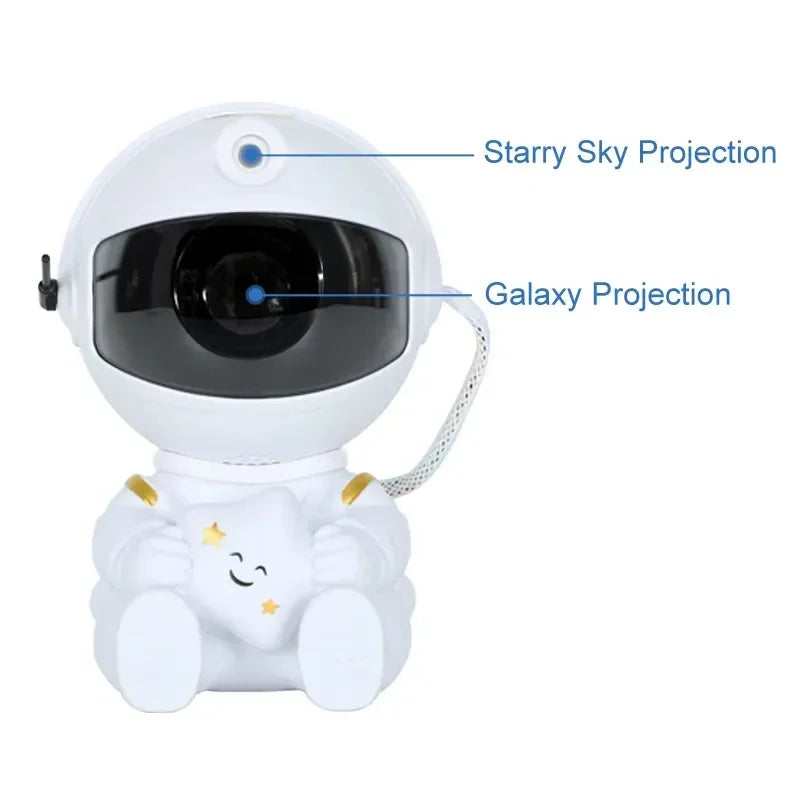 Astronaut Star Projector Galaxy Night Light