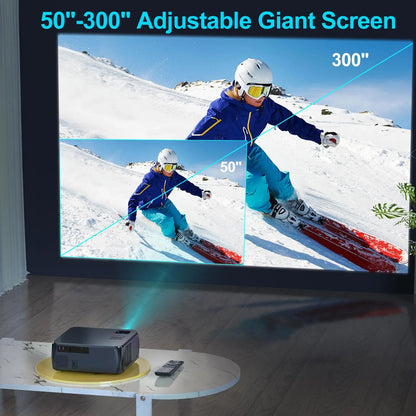 WIMIUS K8 1080P Full HD Projector – 4K, 5G WiFi & Bluetooth
