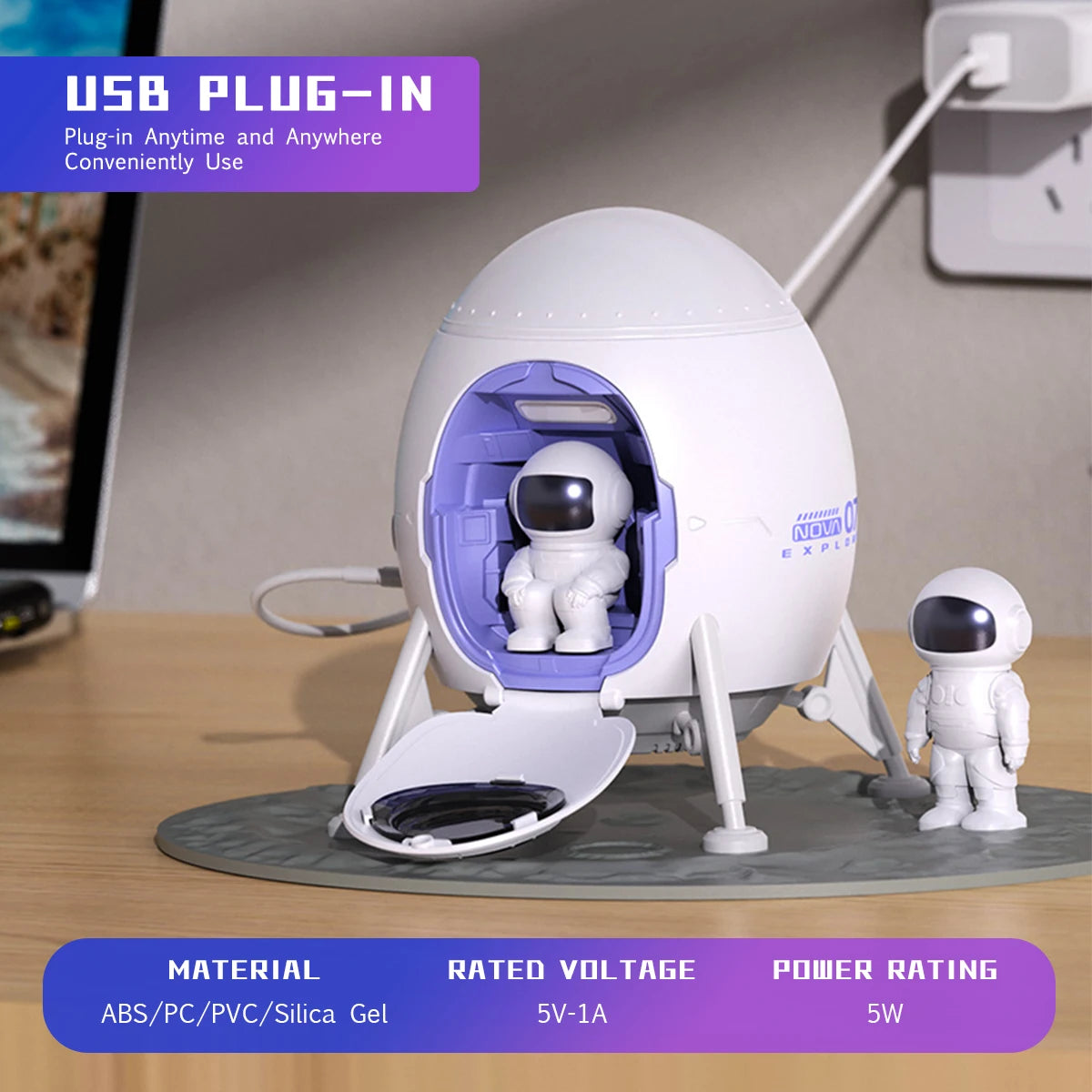 Astronaut Galaxy Space Lander Projector with Remote & Timer