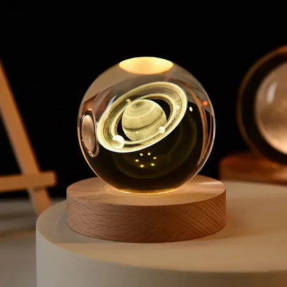 Galaxy Crystal Ball USB LED Night Light