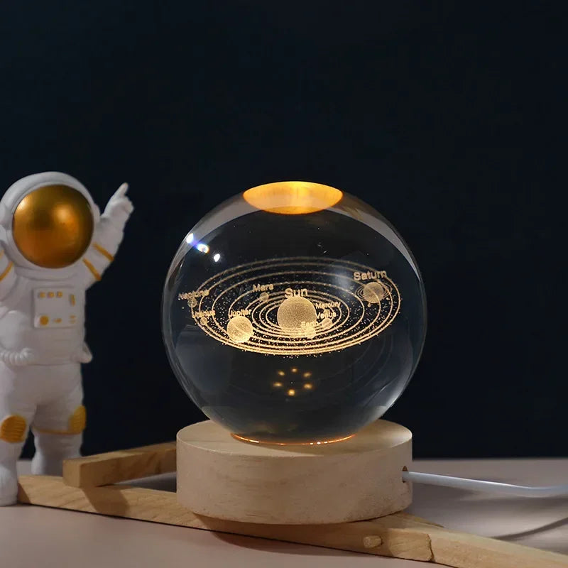 Galaxy Crystal Ball USB LED Night Light