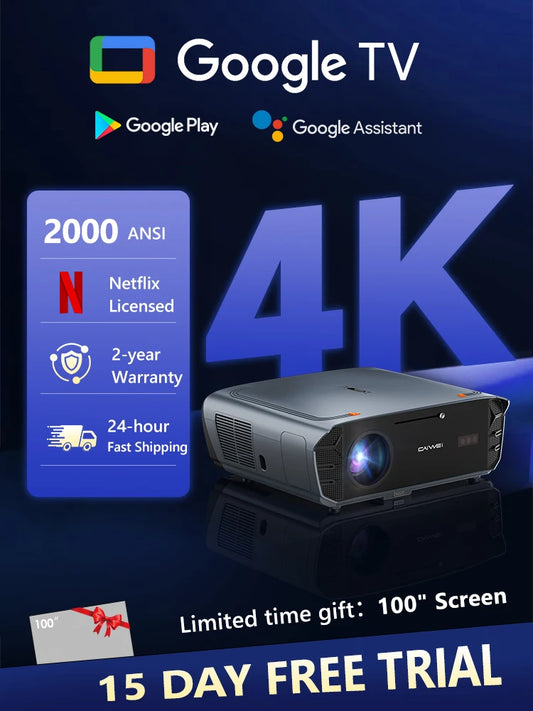 NitProjector 4K UHD Android 14 Portable Home Cinema