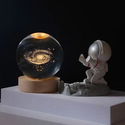 Galaxy Crystal Ball USB LED Night Light