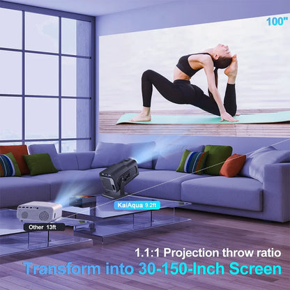 4K Android 11 Mini Projector