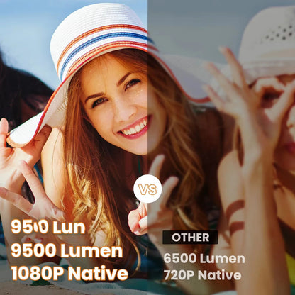 NitProjector Full HD 1080P Bluetooth Portable